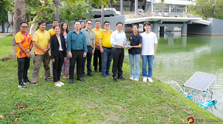 หุ่นยนต์เก็บขยะและเพิ่มออกซิเจนในน้ำ